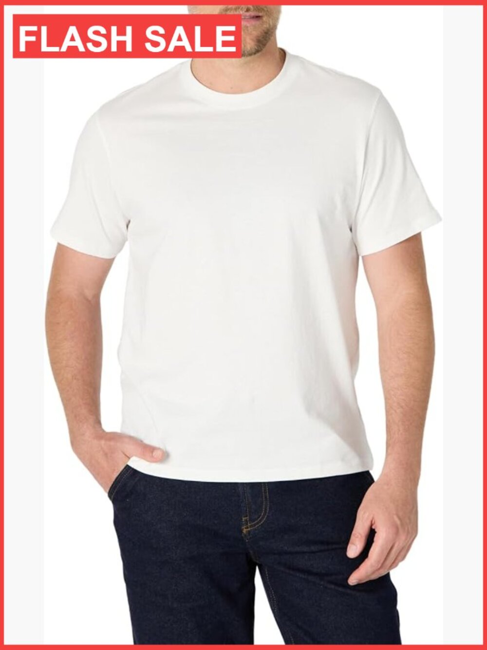 Men's Relaxed Fit Cotton Jersey Crew Neck Short Sleeve Tee